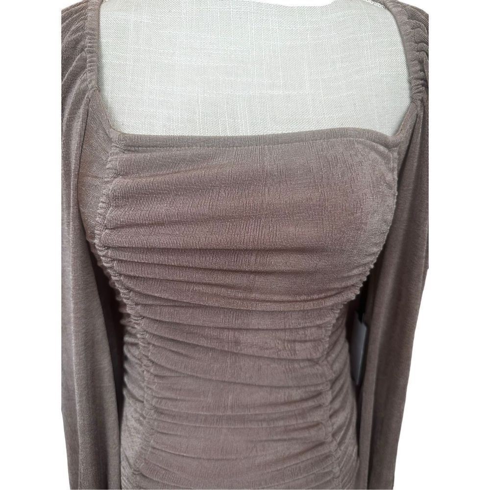 ASTR Brown Metallic Bodysuit NWHT Size Medium - Picture 3 of 8